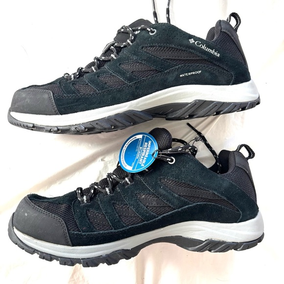 NWT Columbia Men\'s Crestwood Waterproof Black hiking Shoes SZ 10 main image 4